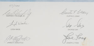 Lot #8335  Astronauts 'Gathering of Eagles' Signed Litho - Image 4