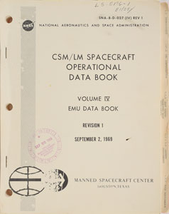 Lot #8125  CSM/LM Spacecraft Operational Data Book Manual