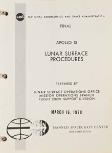 Lot #8054  Apollo 13 Lunar Surface Procedures Manual - Image 2