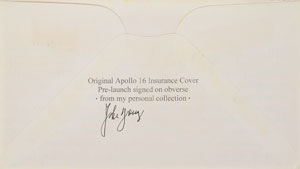Lot #8414  Apollo 16 Crew-Signed Set of (3) Insurance Covers - Image 4