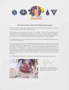 Lot #8470  ISS: Scott Kelly's Flown EVA Glasses - Image 7