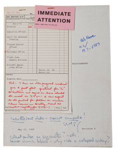Lot #8306 Wally Schirra Document Archive - Image 1