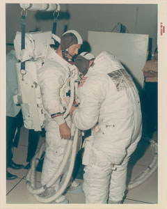 Lot #8017  Apollo 11: Aldrin and Armstrong Original Vintage NASA Photograph