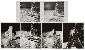Lot #8035  Apollo 11 Set of (6) Original Vintage Photographs
