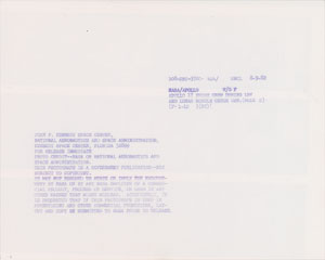 Lot #8104  Apollo 17 Pair of Original Photo Contact Sheets - Image 3
