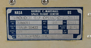 Lot #8503  Spacelab Tribology Experiment Drawers - Image 5