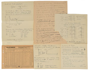 Lot #8164 Hans Hosenthien Handwritten Papers - Image 1