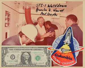 Lot #8505  STS-1: Young and Wendt Pair of Signed Items
