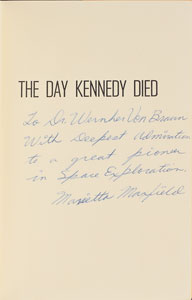 Lot #8181 Wernher von Braun's Personal Copy of 'The Day Kennedy Died' - Image 3