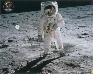 Lot #8324  Apollo 11 Lunar Surface Flown Film Fragment - Image 1