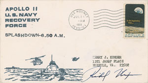 Lot #8353 Richard Nixon Signed Apollo 11 Recovery