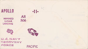 Lot #8353 Richard Nixon Signed Apollo 11 Recovery Cover - Image 2