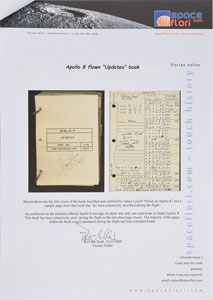 Lot #8307  Apollo 8 Flown Checklist Page - Image 4