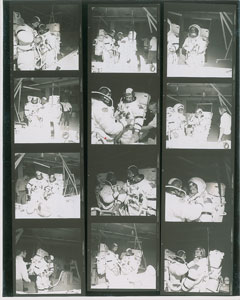 Lot #8108  Apollo 17 Pair of Original Photo Contact Sheets - Image 1