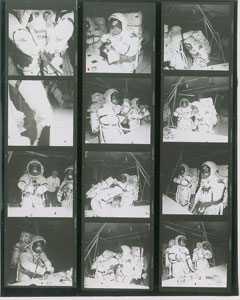 Lot #8108  Apollo 17 Pair of Original Photo Contact Sheets - Image 2