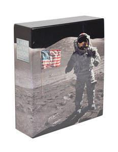Lot #8253  Apollo Astronaut Multi-Signed 'A Man on the Moon' Three-Book Set - Image 1