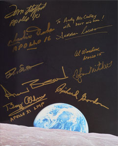 Lot #8253  Apollo Astronaut Multi-Signed 'A Man on the Moon' Three-Book Set - Image 7