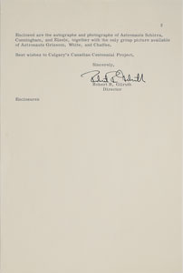 Lot #8299  Apollo 1 Memorial Letter Signed by Gilruth - Image 2