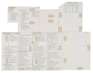 Lot #8416  Apollo 16 Set of (6) Training Cue Cards - Image 2