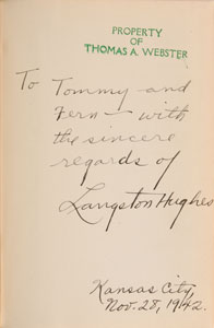 Lot #562 Langston Hughes - Image 1