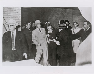 Lot #126  Kennedy Assassination: Jack Ruby and James Leavelle Telegram and Signed Photo - Image 3