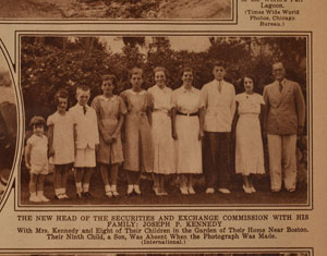 Lot #1  Kennedy Family 1934 Original Vintage Photograph - Image 4
