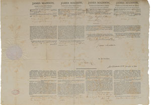 Lot #136 James Madison and James Monroe - Image 1