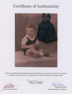 Lot #101 Lee Harvey Oswald's Baby Outfit - Image 4