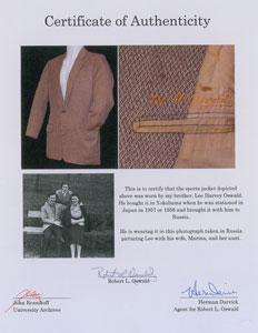 Lot #104 Lee Harvey Oswald’s Tweed Jacket - Image 6