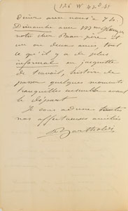 Lot #475 Frederic-Auguste Bartholdi - Image 2