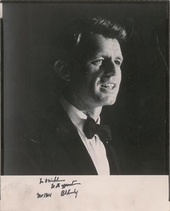 Lot #91 Robert F. Kennedy Signed Photograph - Image 1