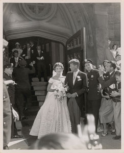 Lot #9 John F. Kennedy Wedding Photographs - Image 1
