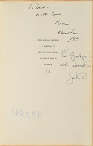Lot #44 John and Jacqueline Kennedy’s Signed 1962 Christmas Book for Joe Sr. - Image 1