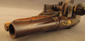 Lot #383 Pair of European Flintlock Muff Pistols - Image 5