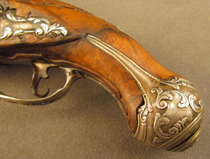 Lot #383 Pair of European Flintlock Muff Pistols - Image 16