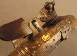 Lot #383 Pair of European Flintlock Muff Pistols - Image 24