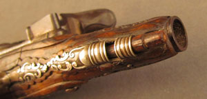 Lot #383 Pair of European Flintlock Muff Pistols - Image 27