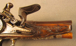 Lot #383 Pair of European Flintlock Muff Pistols - Image 31