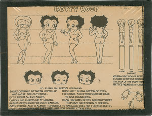 Lot #517  Betty Boop Drawing Instructions - Image 1