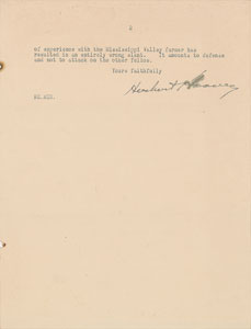 Lot #184 Herbert Hoover - Image 2