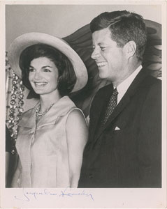 Lot #32 Jacqueline Kennedy Signed Photograph - Image 1