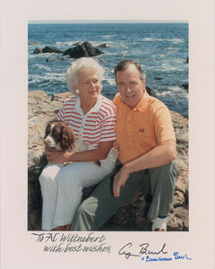 Lot #203 George and Barbara Bush - Image 1