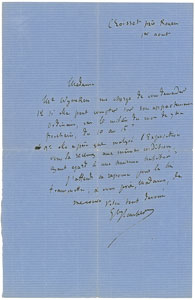 Lot #559 Gustave Flaubert - Image 1