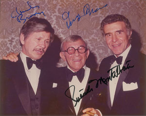 Lot #737 Charles Bronson, George Burns, and Ricardo Montalban - Image 1