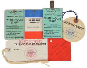 Lot #34 John F. Kennedy White House Badges - Image 1
