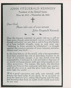 Lot #85 John F. Kennedy Memorial Ephemera - Image 3