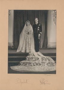 Lot #305  Queen Elizabeth II and Prince Philip - Image 1