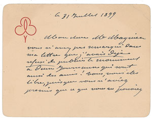 Lot #476 Frederic-Auguste Bartholdi - Image 1