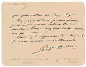 Lot #476 Frederic-Auguste Bartholdi - Image 2