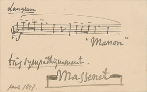 Lot #636 Jules Massenet - Image 1